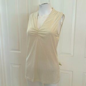 Banana republic, sparkly cream, tank top. Size small.